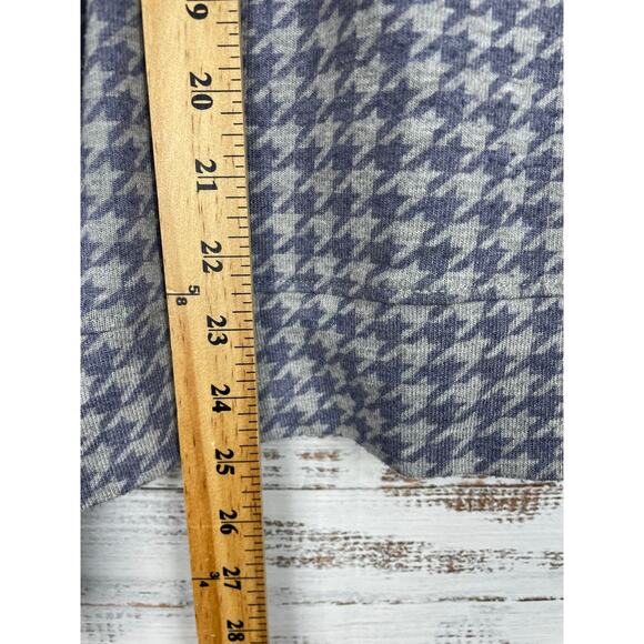 Anthropologie Sundry Houndstooth Sweater 3 L French Casual Stretch Soft Weekend - Picture 5 of 7